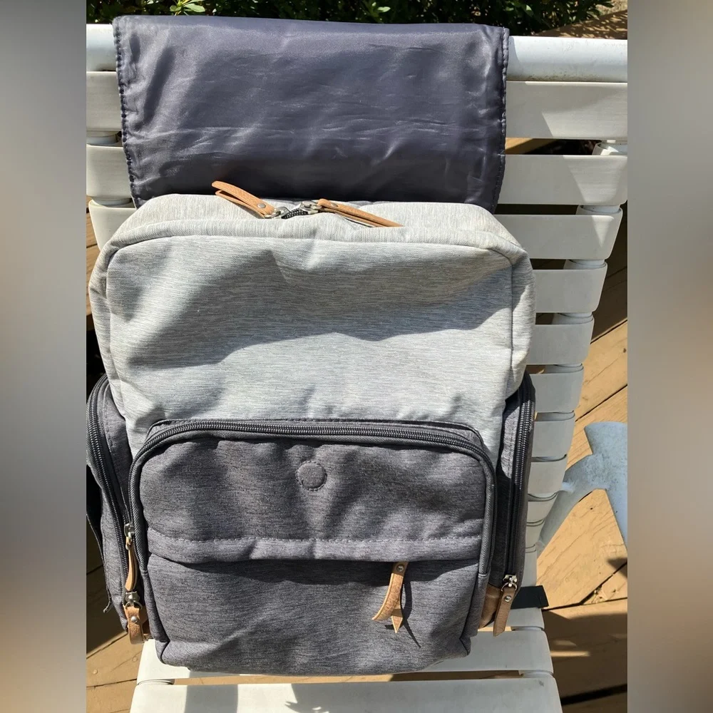 Eddie Bauer Cascade Backpack Diaper Bag. First Adventure.Stroller/shlder straps.